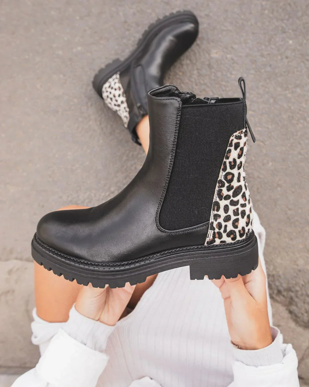 LENY | Botas detalle leopardo